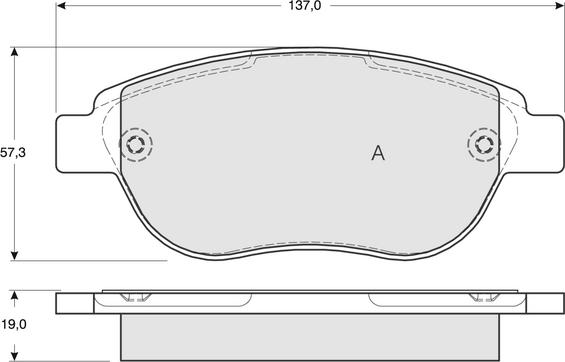 BOSCH 986AB1184 - Тормозные колодки, дисковые, комплект unicars.by