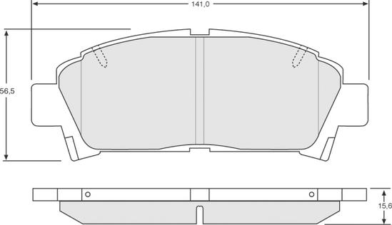 Procodis France PF1363 - Тормозные колодки, дисковые, комплект unicars.by