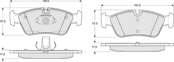 Procodis France PF1316 - Тормозные колодки, дисковые, комплект unicars.by