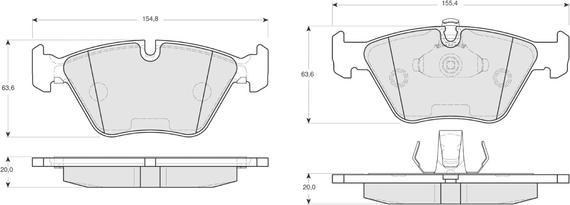 Procodis France PF1318 - Тормозные колодки, дисковые, комплект unicars.by