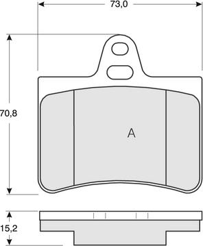 G.U.D. GBP083000 - Тормозные колодки, дисковые, комплект unicars.by