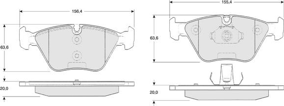 Procodis France PF1320 - Тормозные колодки, дисковые, комплект unicars.by