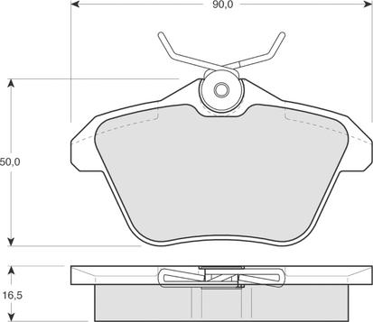 Procodis France PF1268 - Тормозные колодки, дисковые, комплект unicars.by