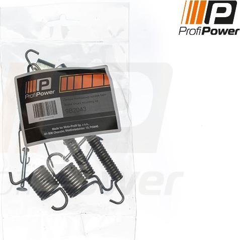 ProfiPower 9B2043 - Комплектующие, барабанный тормозной механизм unicars.by