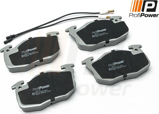 ProfiPower 1B1131 - Тормозные колодки, дисковые, комплект unicars.by