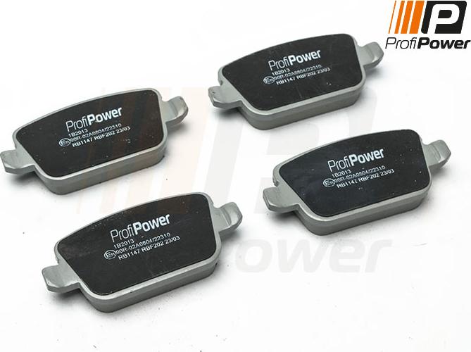 ProfiPower 1B2013 - Тормозные колодки, дисковые, комплект unicars.by