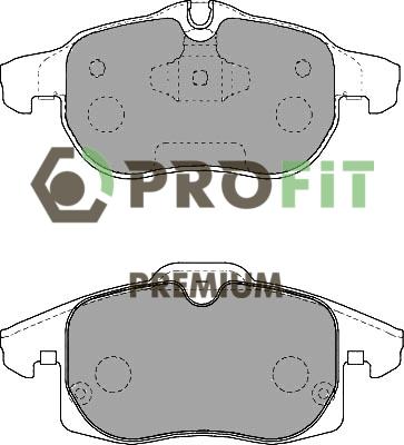 Profit 5005-1520 - Тормозные колодки, дисковые, комплект unicars.by