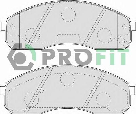 Profit 5000-1595 - Тормозные колодки, дисковые, комплект unicars.by