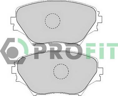 Profit 5000-1514 C - Тормозные колодки, дисковые, комплект unicars.by