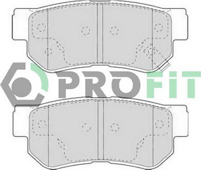 Profit 5000-1606 - Тормозные колодки, дисковые, комплект unicars.by