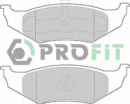 Profit 5000-1099 - Тормозные колодки, дисковые, комплект unicars.by