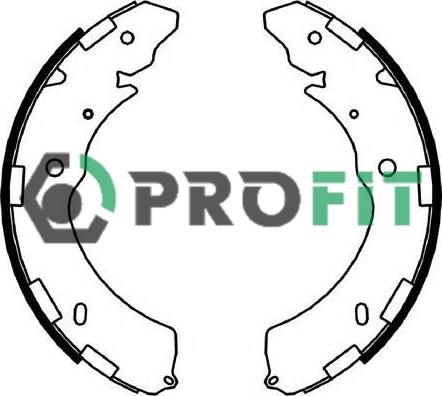 Profit 5001-4052 - Комплект тормозных колодок, барабанные unicars.by