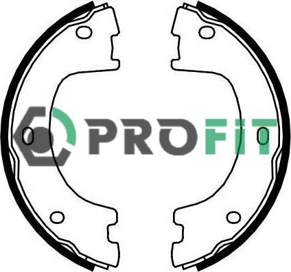 Profit 5001-4103 - Комплект тормозных колодок, барабанные unicars.by