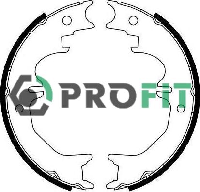 Profit 5001-4120 - Комплект тормозных колодок, барабанные unicars.by