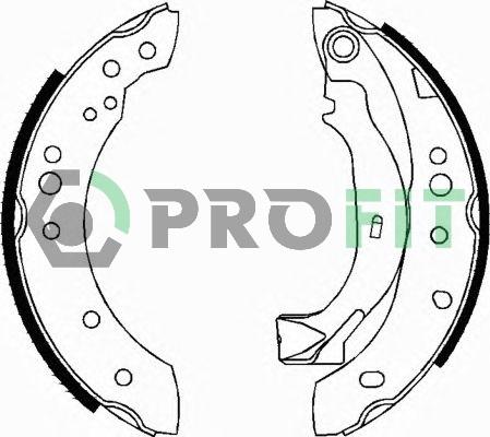 Profit 5001-0626 - Комплект тормозных колодок, барабанные unicars.by