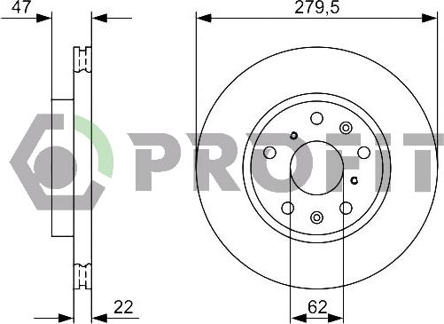 Profit 5010-1620 - Тормозной диск unicars.by