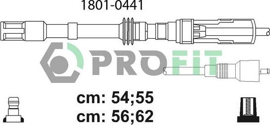 Profit 1801-0441 - Комплект проводов зажигания unicars.by