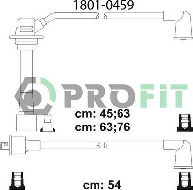 Profit 1801-0459 - Комплект проводов зажигания unicars.by