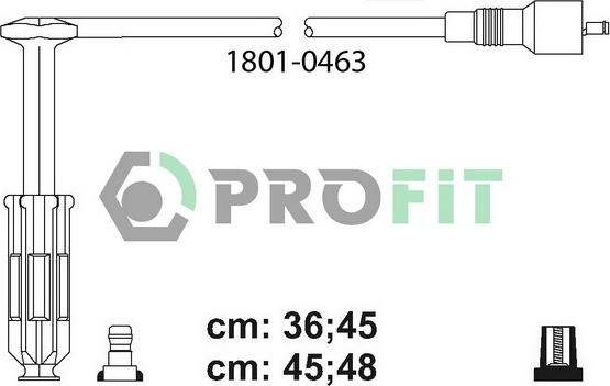 Profit 1801-0463 - Комплект проводов зажигания unicars.by