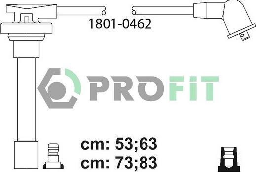 Profit 1801-0462 - Комплект проводов зажигания unicars.by