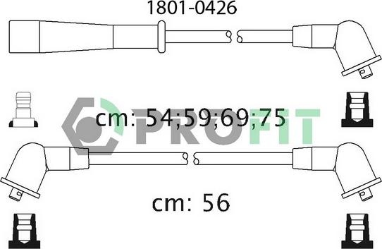 Profit 1801-0426 - Комплект проводов зажигания unicars.by