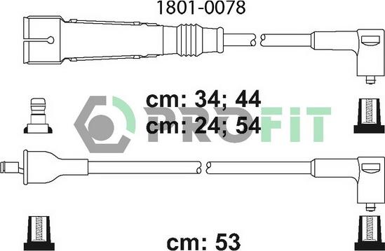 Profit 1801-0078 - Комплект проводов зажигания unicars.by