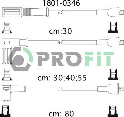 Profit 1801-0346 - Комплект проводов зажигания unicars.by