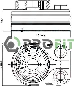 Profit 1745-0030 - Масляный радиатор, двигательное масло unicars.by