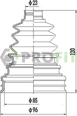 Profit 2710-0040 XLB - Пыльник, приводной вал unicars.by