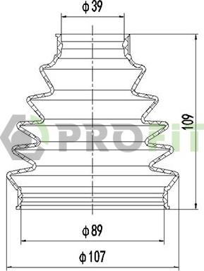 Profit 2710-0048 XLB - Пыльник, приводной вал unicars.by