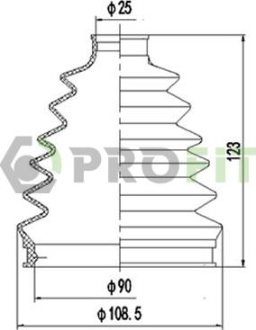 Profit 2710-0047 XLB - Пыльник, приводной вал unicars.by