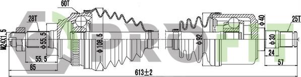 Profit 2730-1048 - Приводной вал unicars.by