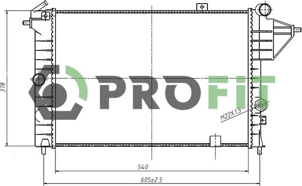 Profit PR 5076A4 - Радиатор, охлаждение двигателя unicars.by