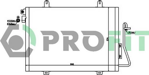 Profit PR 1901C1 - Конденсатор кондиционера unicars.by