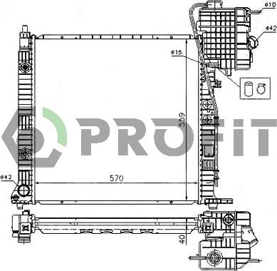 Profit PR 3560A4 - Радиатор, охлаждение двигателя unicars.by