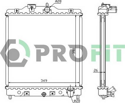 Profit PR 2911A2 - Радиатор, охлаждение двигателя unicars.by