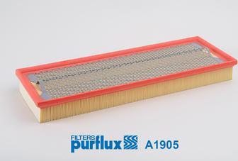 Purflux A1905 - Воздушный фильтр, двигатель unicars.by