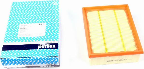 Purflux A1037 - Воздушный фильтр, двигатель unicars.by