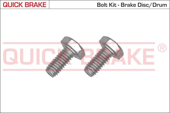 QUICK BRAKE 4904K - Комплект болтов, тормозной диск unicars.by