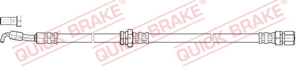 QUICK BRAKE 50.852X - Тормозной шланг unicars.by