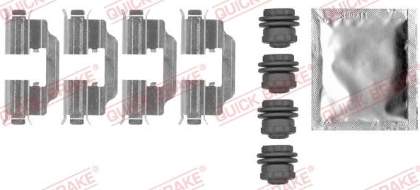 QUICK BRAKE 1090012 - Комплектующие для колодок дискового тормоза unicars.by