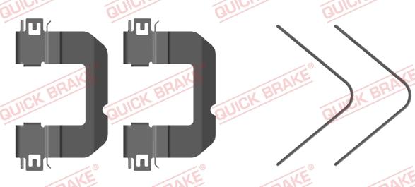 QUICK BRAKE 109-0102R-1 - Комплектующие для колодок дискового тормоза unicars.by