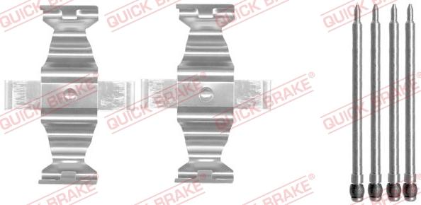 QUICK BRAKE 1091643 - Комплектующие для колодок дискового тормоза unicars.by