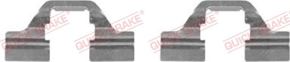 QUICK BRAKE 109-1684-1 - Комплектующие для колодок дискового тормоза unicars.by