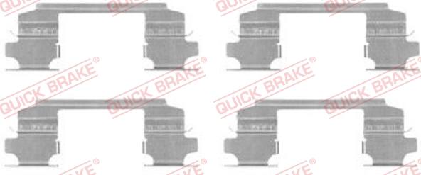 QUICK BRAKE 1091686 - Комплектующие для колодок дискового тормоза unicars.by