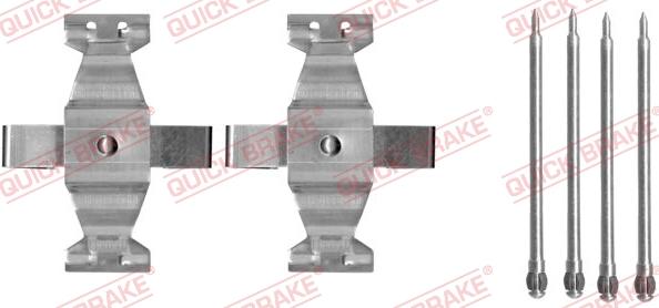 QUICK BRAKE 109-1636 - Комплектующие для колодок дискового тормоза unicars.by