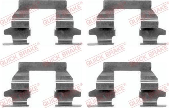 QUICK BRAKE 1091625 - Комплектующие для колодок дискового тормоза unicars.by