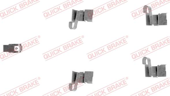 QUICK BRAKE 109-1671-1 - Комплектующие для колодок дискового тормоза unicars.by