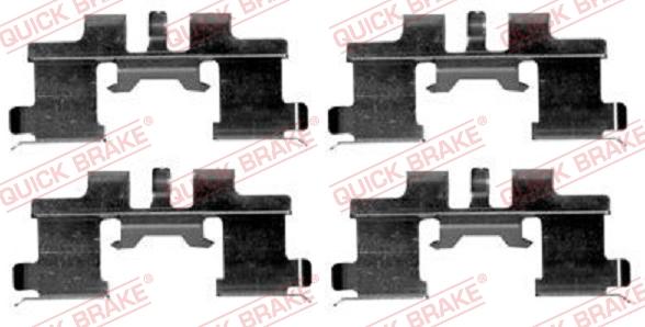 QUICK BRAKE 1091677 - Комплектующие для колодок дискового тормоза unicars.by