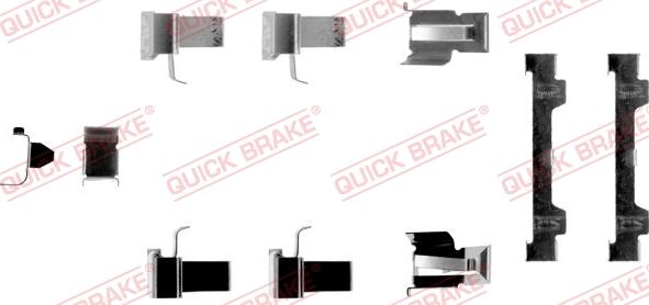 QUICK BRAKE 1091058 - Комплектующие для колодок дискового тормоза unicars.by